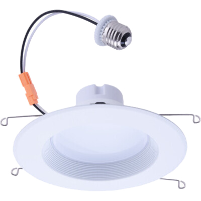 Downlight Kit 6" 18W 1250lm 90CRI 4000K Dim Wet Location 120V White Baffle E26 ES DK6-18W/12.5/940-D-120-W/B EIKO