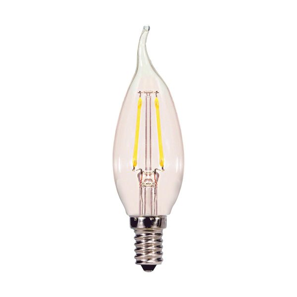 2.5W CFC/LED/27K/CL/120V/2CD SATCO