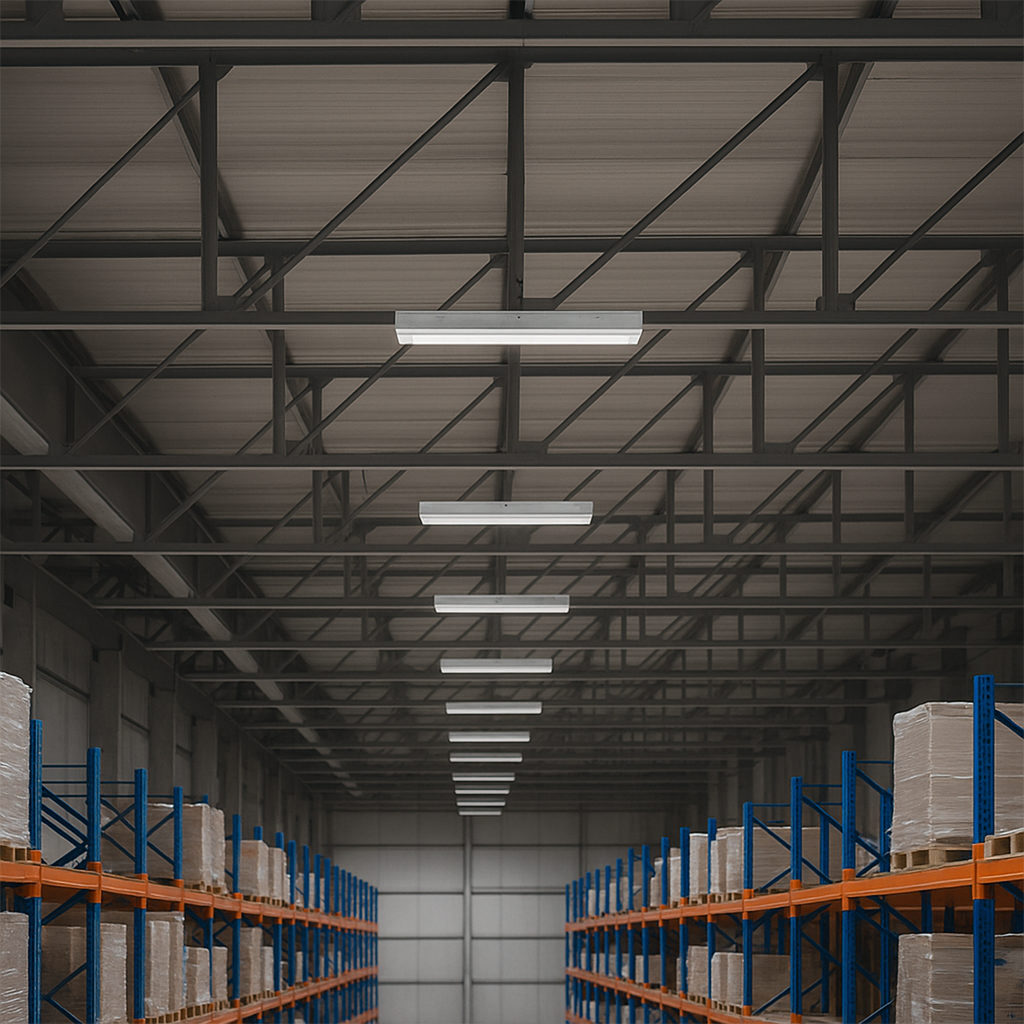 LED LINEAR HIGHBAY | Multi CCT 35k/4k/5k | Selectable Wattage 180w/210w/230w | Dual Voltage 120-347v | 10FT Cord Included | RENO-LHB2-DV-MW-MCCT-R3