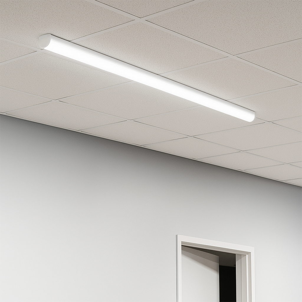 LED LINEAR STRIP ECO 4ft with integrated Multi CCT technology / Selectable Wattage / Dual Voltage / Up to 136lm/W RENO-LSN4-DV-MCCT-MW-ECO